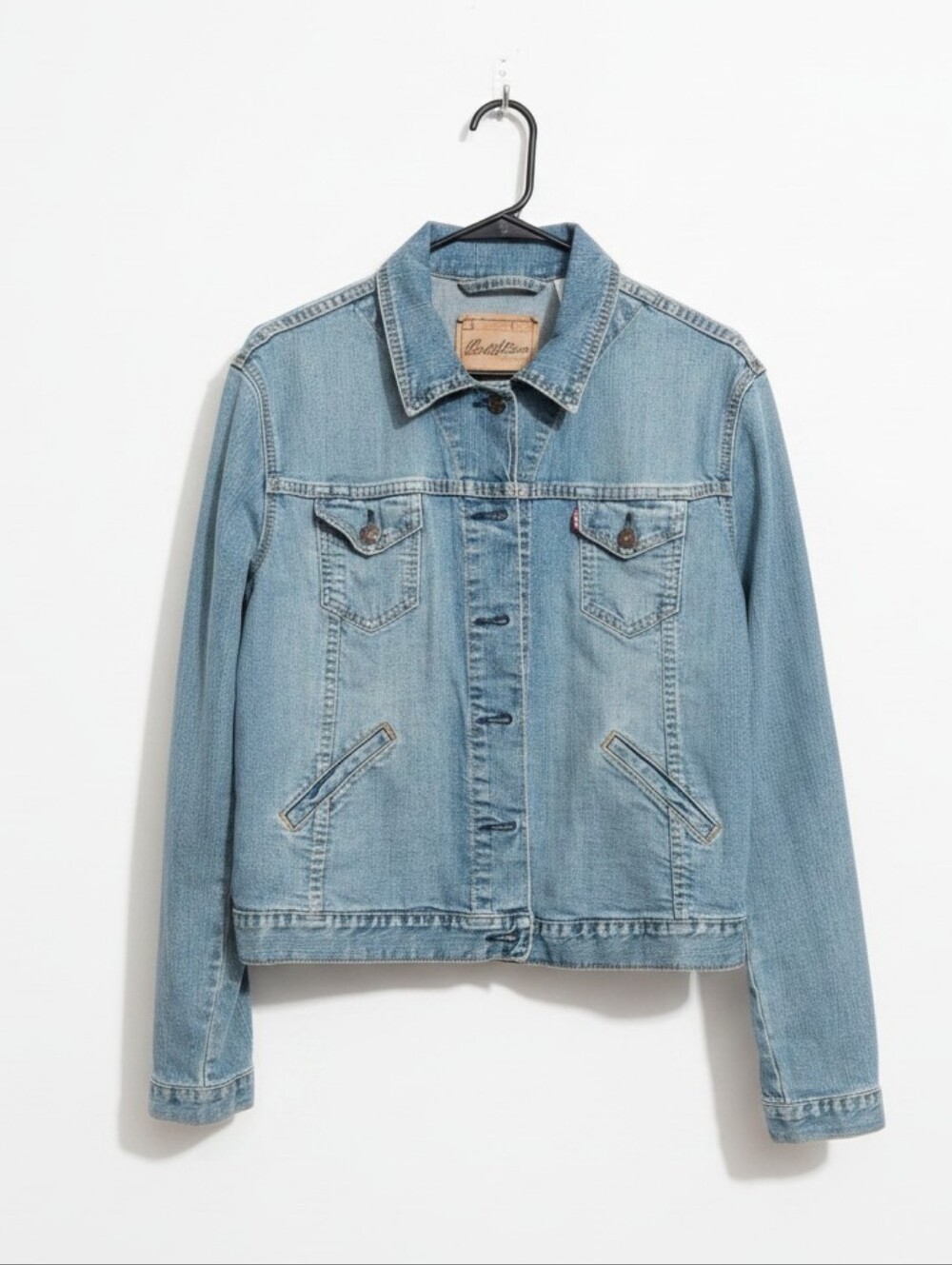 Levis Classic Vintage Light Wash Trucker Jacket Vintage Made In Hong Kong EUC